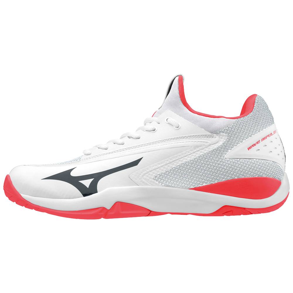 Scarpe Tennis Mizuno Wave Impulse Donna - Bianche/Corallo - 18962-RDCB